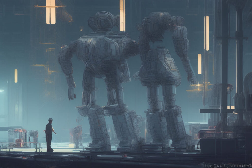 workers, factory, ai robot