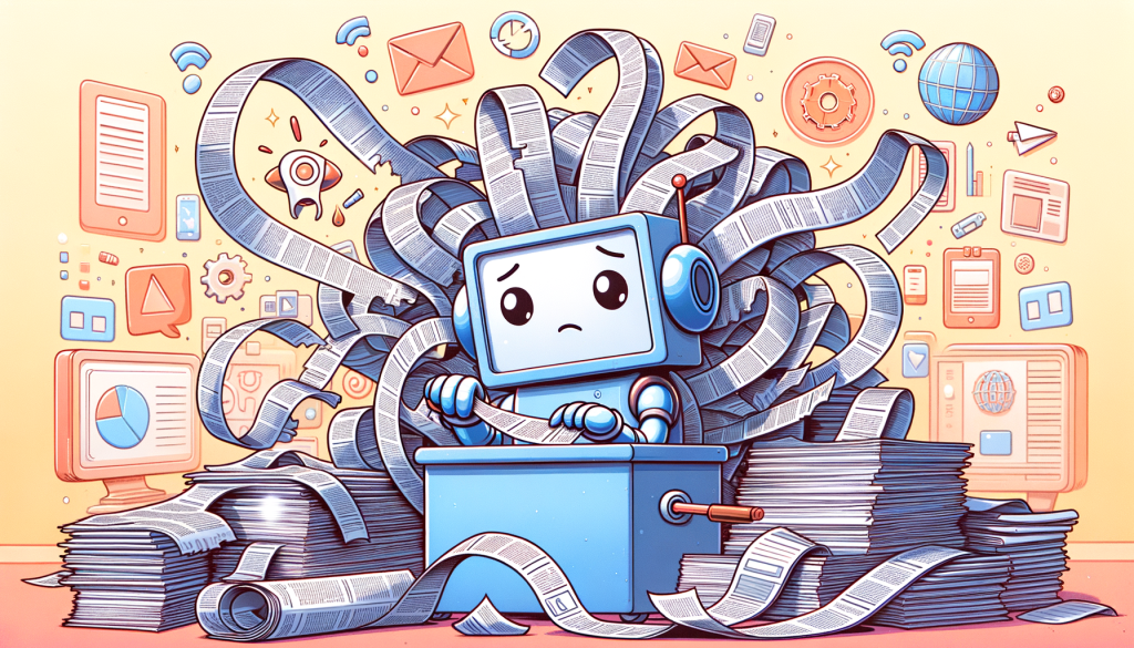 An illustration showcasing Microsoft's AI chatbot app, Copilot, available on the Play Store. The layout should represent a chat interface on an Android smartphone screen with AI-generated messages. Additionally, show it providing appropriate human-like responses and real-time information. Include vibrant graphics indicating its connection to the internet and accessibility. Concentrate on depicting a user-friendly experience with engaging and simplified interactions. Also, incorporate a robot assistant character symbolizing the app. Remember to keep the image positive with a light, animated style similar to popular computer-animated films. The illustration should be in a 3:2 aspect ratio.