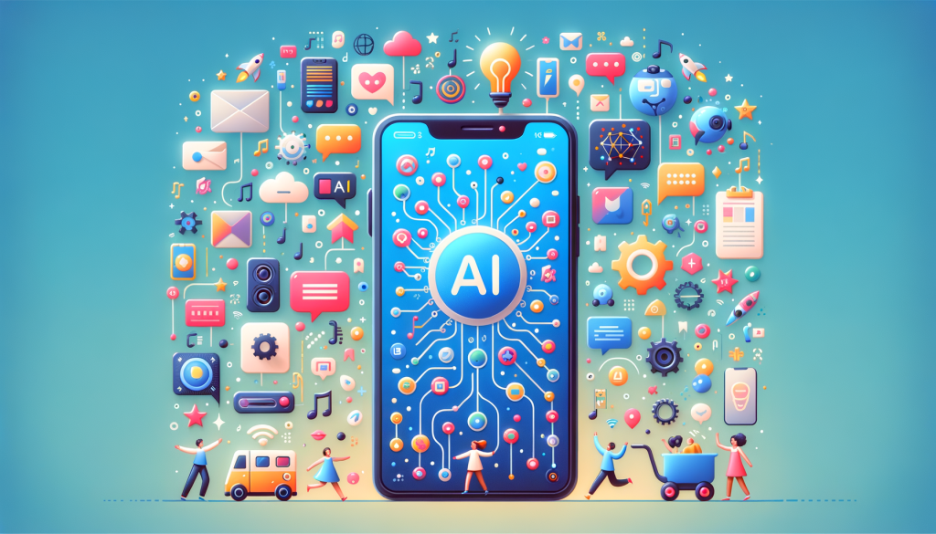 Create a 3:2 aspect ratio illustration in a cheerful, cartoonish and vibrant style, showing a non-descriptive male software engineer adjusting a large, complex graphics processing unit. In the background, show data being processed and transformed into artificial intelligence sub-systems, representing various countries' tech advancements. The overall image should have a positive and light-hearted tone to represent the growing demand for such technology.